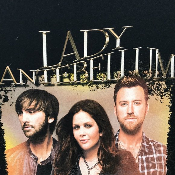 Lady Antebellum Mens Shirt XL Black Short Sleeve Concert Tee Band Tour Music - Picture 8 of 16